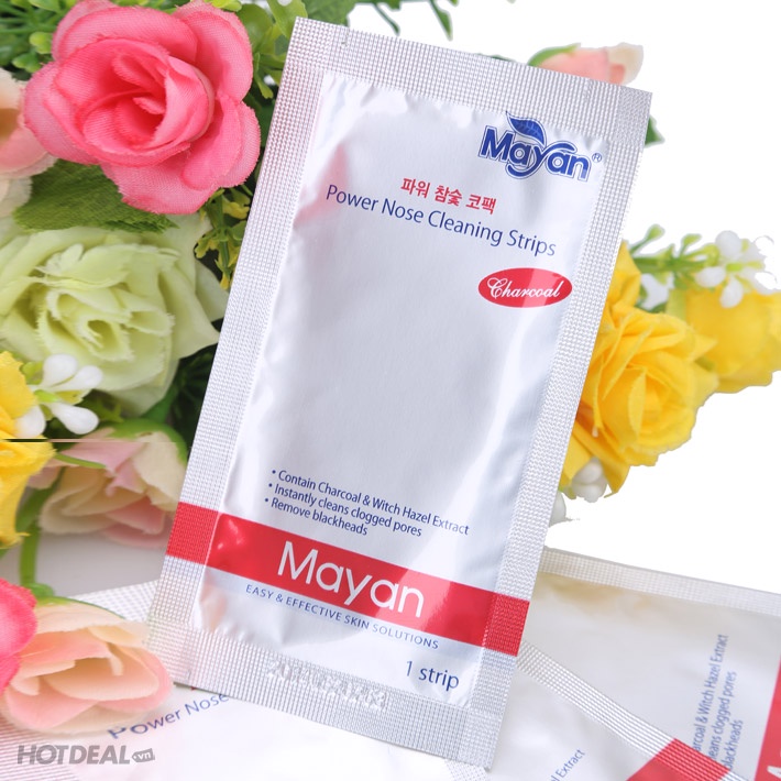 Lột mụn cám than hoạt tính Mayan Hàn Quốc 4 miếng