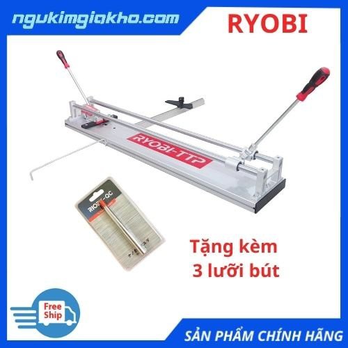 [CHÍNH HÃNG] Bàn Cắt Gạch Đẩy Tay RYOBI 8 Tấc 2 Thanh TTP 880C - 800MM (TẶNG 3 LƯỠI CẮT)