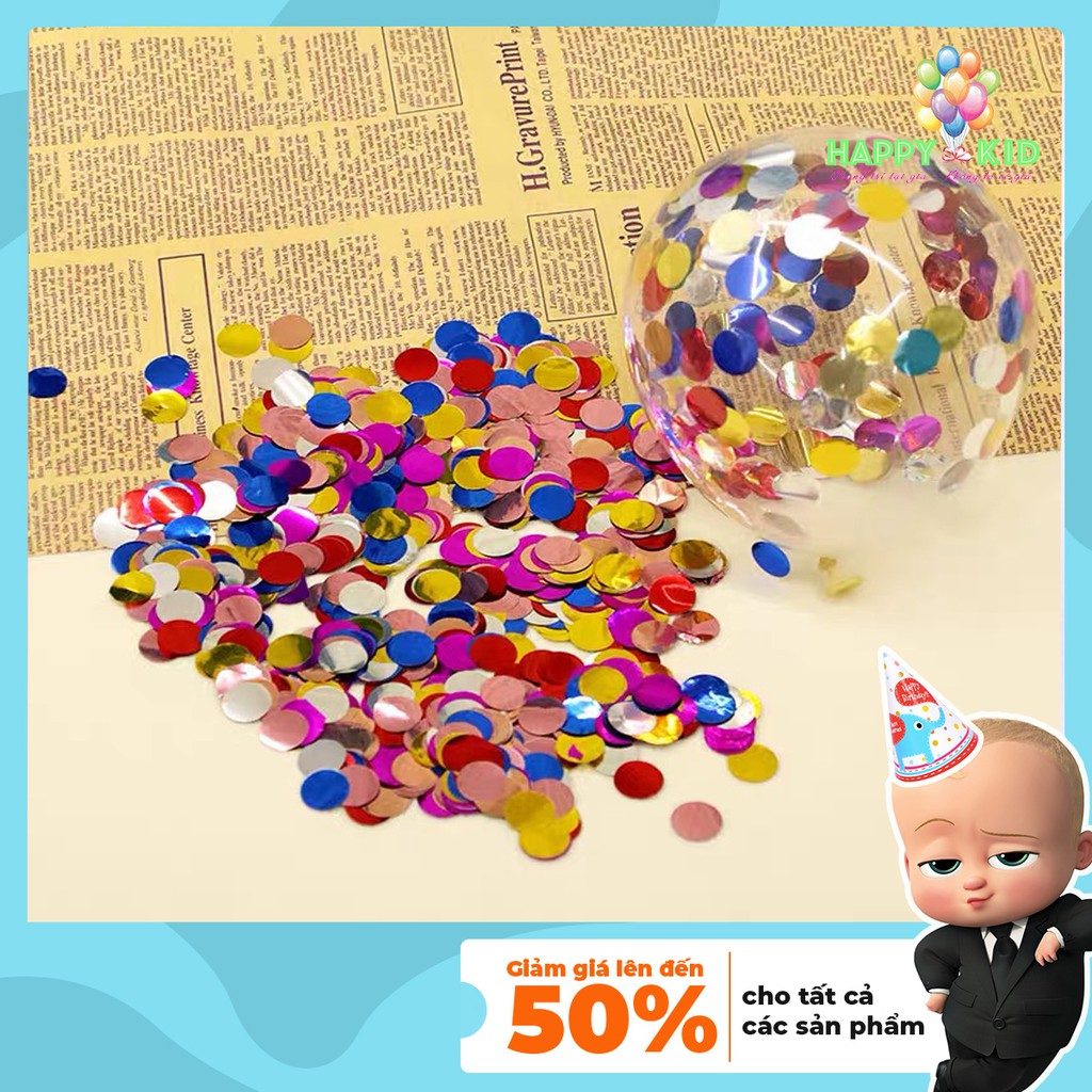 Kim Tuyến, Kim Sa Bỏ Bóng Trong Suốt, Bóng Sequin Bóng Jumbo Nhiều Màu Sắc Trang Trí Sinh Nhật