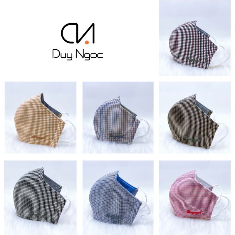 Khẩu trang caro nhuyễn cao cấp Duy Ngọc (giao màu ngẫu nhiên)