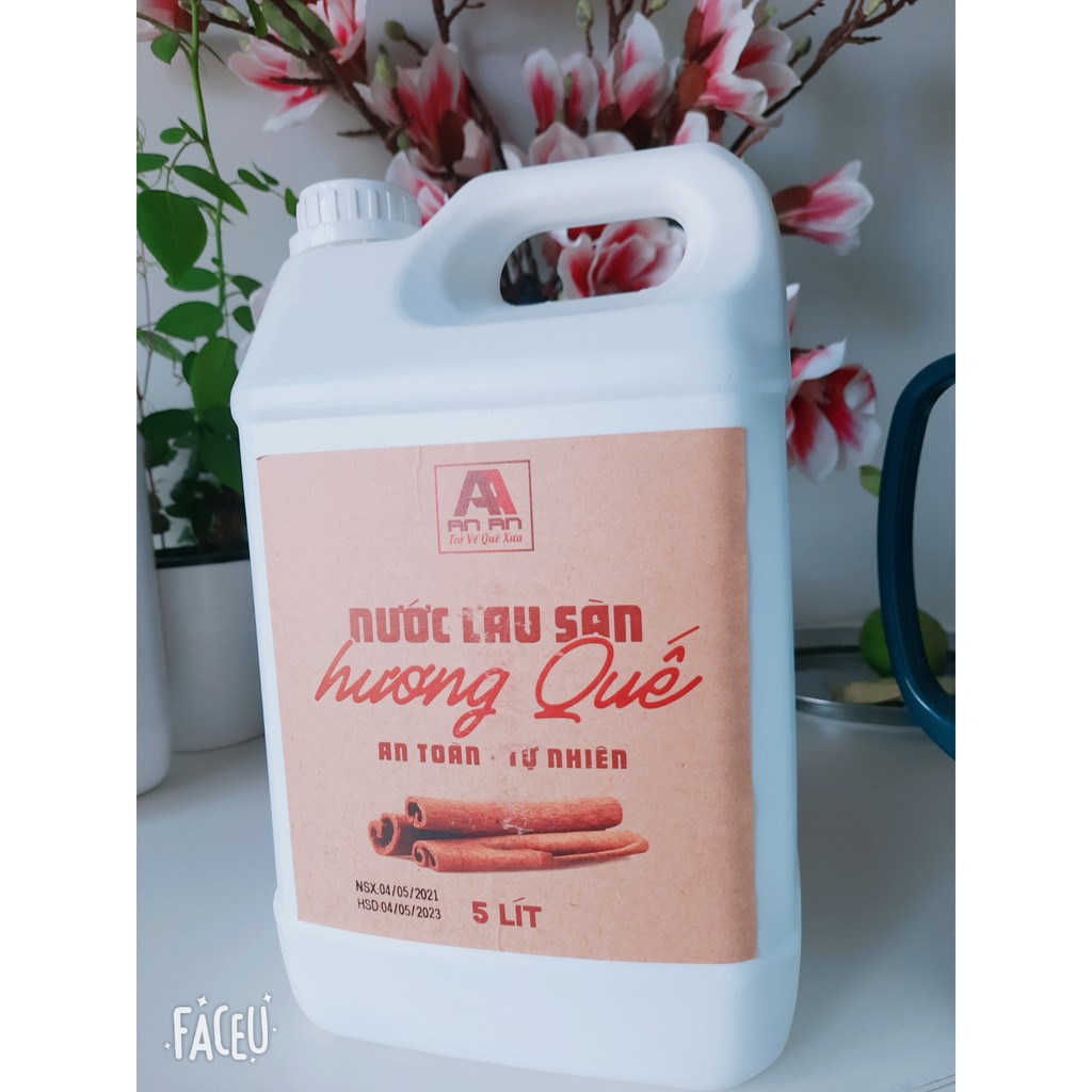 Nước lau sàn thảo mộc quế An An 5 lít, Cam kết hàng đúng chất lượng, an toàn, xua đuổi côn trùng, sạch bóng.
