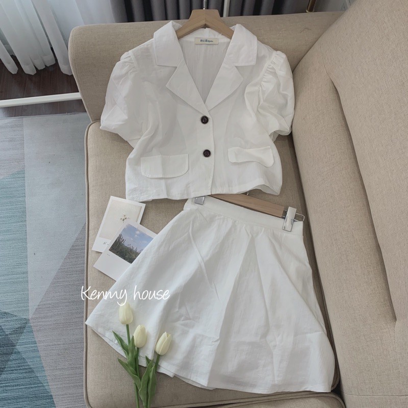 [Mã FAGREEN245 giảm 10% tối đa 30K đơn 99K] Set áo kèm chân váy đũi ☘️ [ HÌNH THẬT] | BigBuy360 - bigbuy360.vn