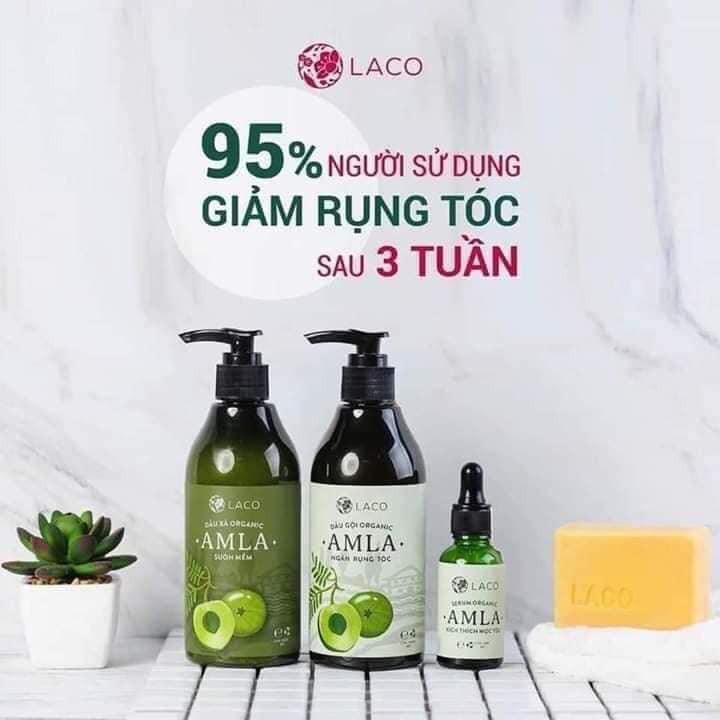 Dầu Gội Đầu 💝FREESHIP💝 Amla Laco  Ngăn Rung Tóc Sạch Gàu Hết Ngứa - Dầu Gội Organic Chiết Xuất Bồ kết Quả Amla