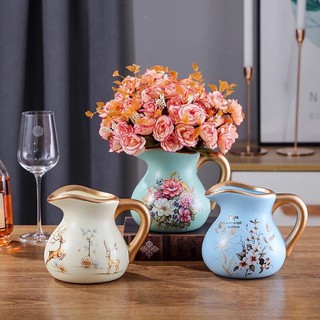 Bình cắm hoa gốm sứ phong cách Châu âu retro