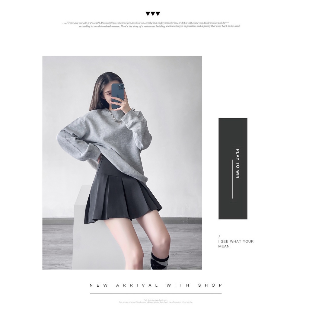 Chân váy Xếp Ly bản to phong cách Ulzzang chất vải Vitex dày dặn, có BIGSIZE 💖 Chân váy Hàn Quốc có lót bên trong