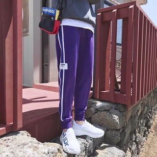 Quần jogger nam nữ 2 sọc