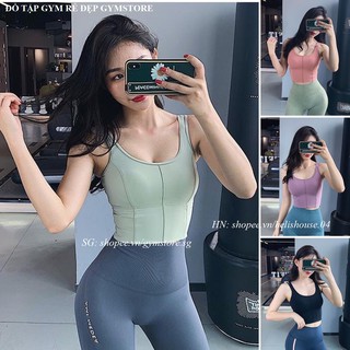H064 Áo Bra Dây Tập Gym Áo lót ngực Croptop Mút Đúc Tập Yoga Đồ Thể Thao Nữ Rẻ Đẹp GYMSTORE
