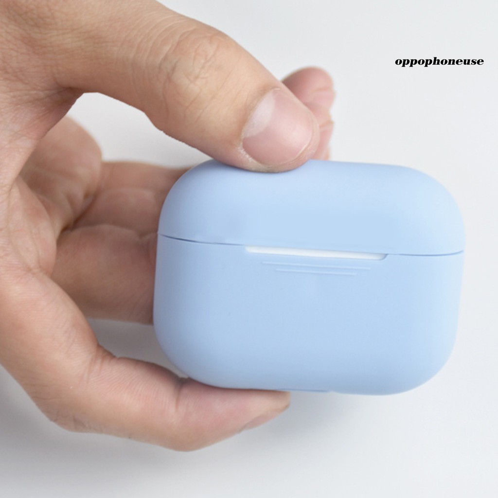 Hộp Đựng Tai Nghe Airpod Chống Rơi Màu Trơn