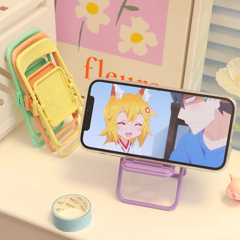 Giá đỡ điện thoại có thể gập lại thích hợp cho Iphone Samsung Oppo Vivo Xiaomi Redmi