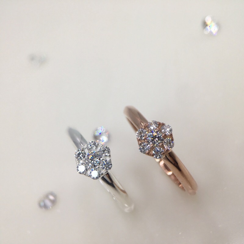 Nhẫn bạc nữ s925 trúc mai KimKimRosa Jewelry đá CZ kim cương nhân tạo sterling silver rings