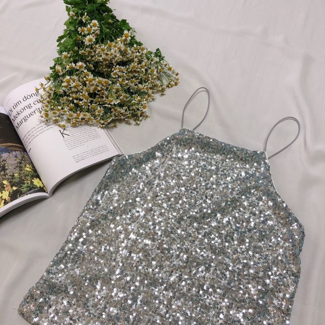 Mẫu Mới]Áo Yếm Kim Sa Thời Trang