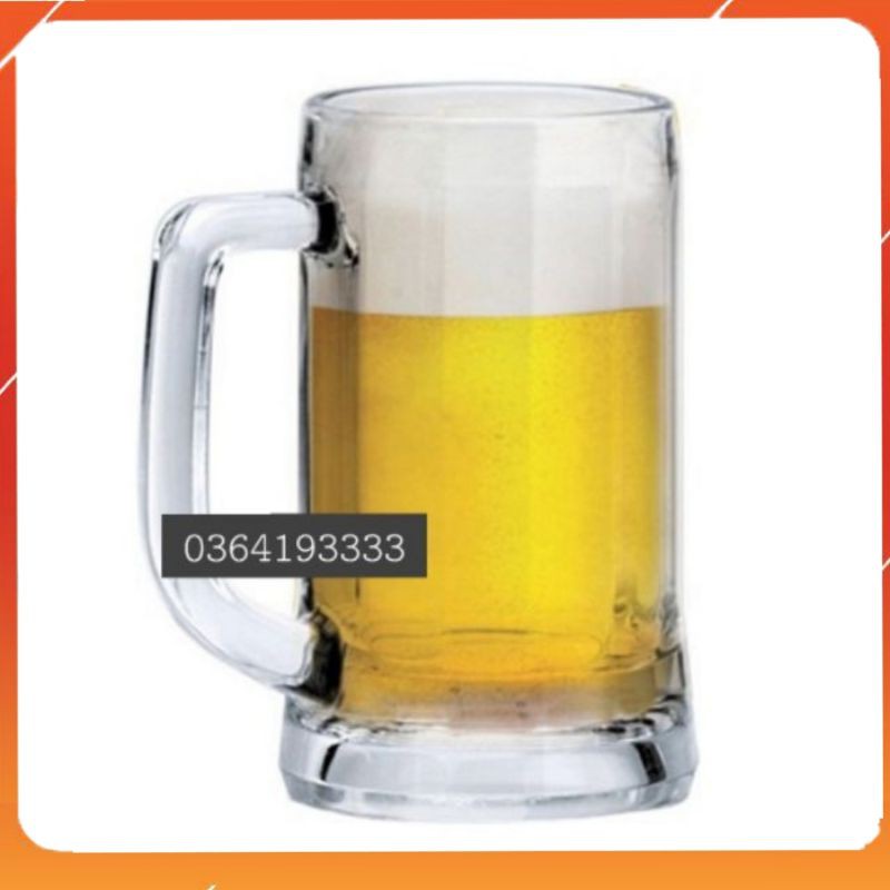 Cốc Uống Bia Thủy Tinh Deli 355ml Bộ 6 cái