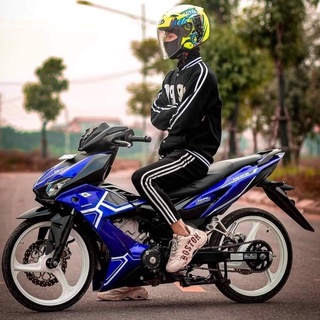 Tem rời honda winner x xanh gp phối chỉ xám trắng