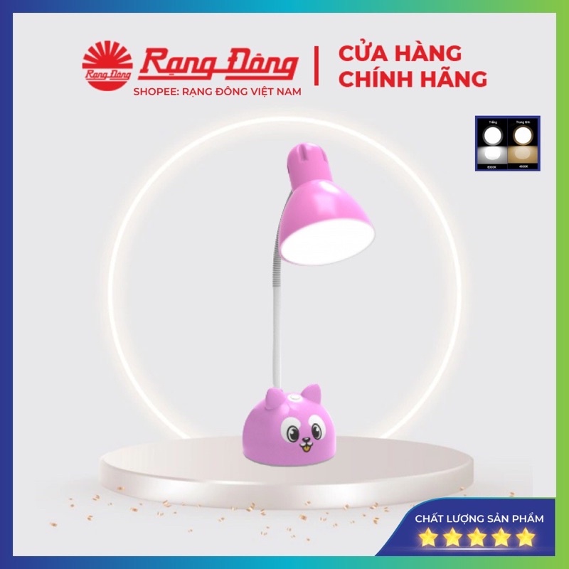 Đèn học Rạng Đông chống cận 5w , đèn học để bàn cho bé, học sinh, đọc sách, làm việc RD-RL-27.V2 5W
