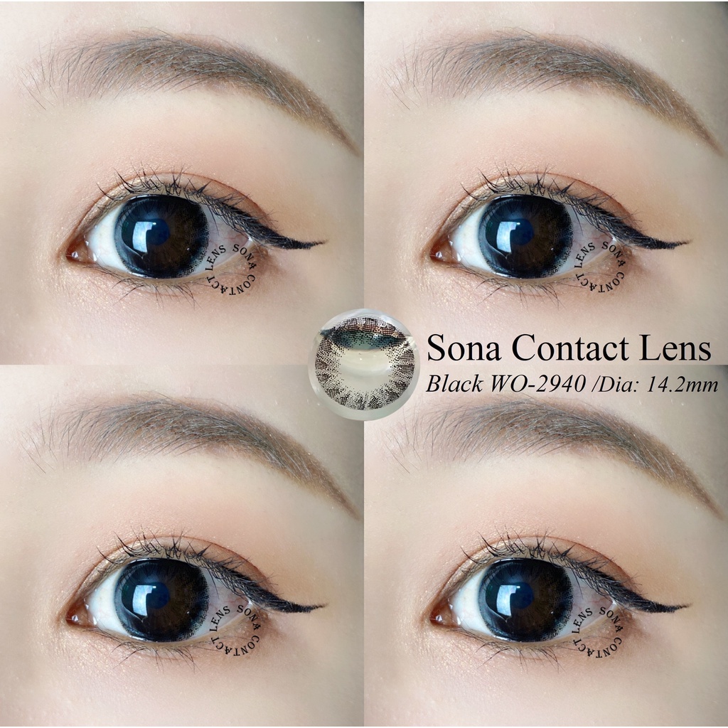 Lens Black WO-2940 (kính áp tròng Sona Hàn Quốc)