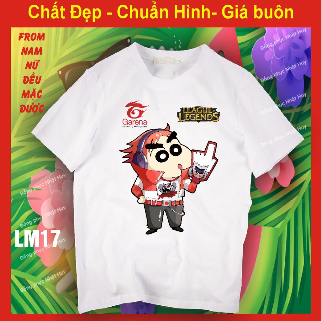 áo thun game Liên minh huyền thoại lol LM15, chất đẹp, bao đổi trả,phông, yasuo, teamo,leesin, tôn ngộ không