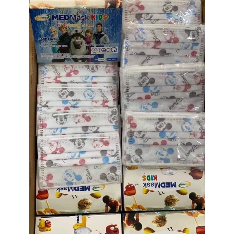 Hộp 50 cái khẩu trang y tế cho bé | BigBuy360 - bigbuy360.vn