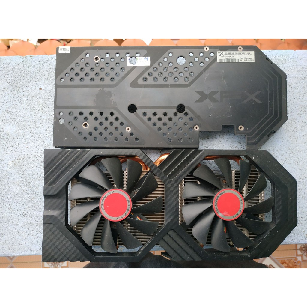 Bộ fan và tản nhiệt VGA XFX RX 580