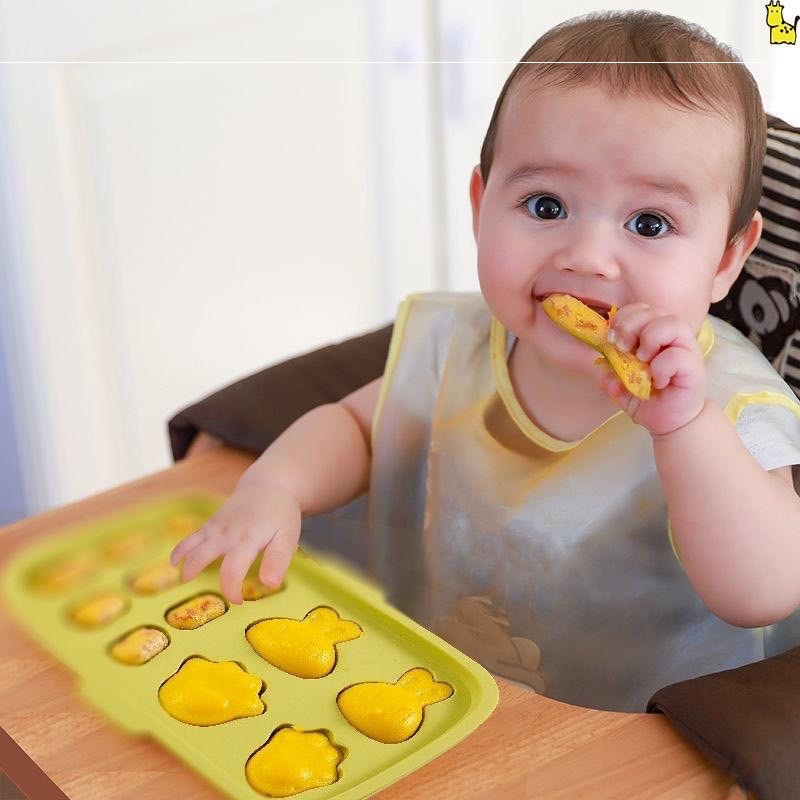 Khuôn Silicone Làm Xúc Xích Và Bánh Ăn Dặm Cho Bé, Thiết Kế Hình Thỏ Và Bàn Chân Gấu Đáng Yêu