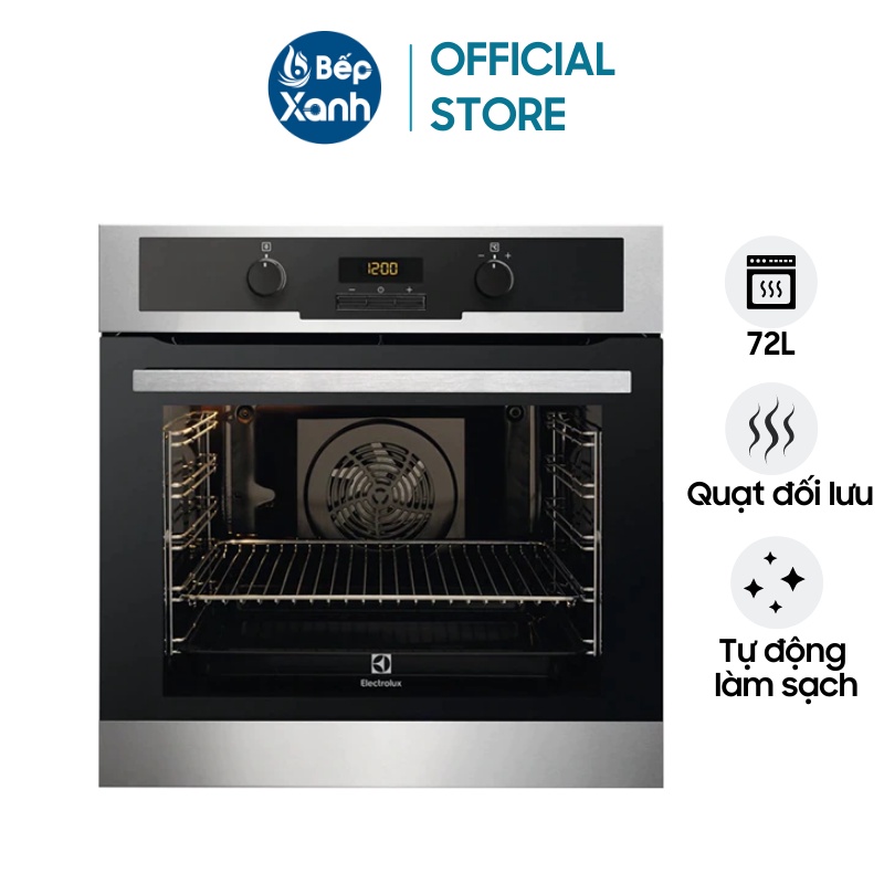 [Mã ELHADEV giảm 4% đơn 300K] [FREESHIP HCM] Lò Nướng Âm Tủ Electrolux EOC5400AOX - Dung Tích 72L - 9 Chế Độ Nướng