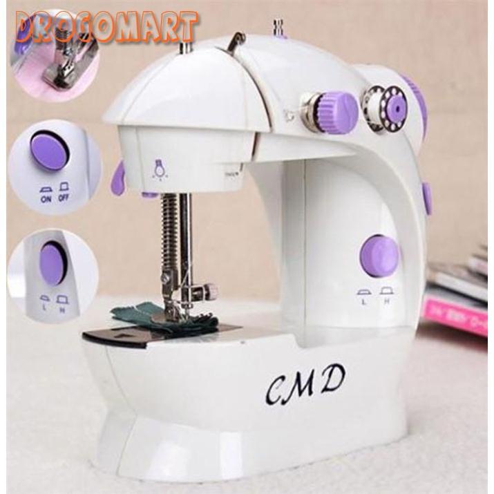 ( FREESHIP 99K ) Máy khâu mini gia đình cầm tay tiện dụng Máy may CMD hỗ trợ may vá Bảo Hành 6 tháng