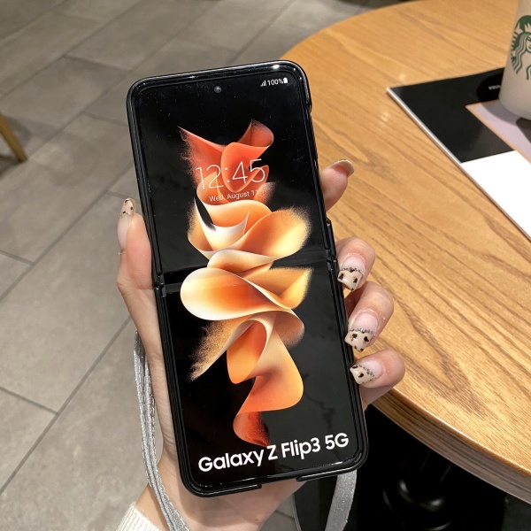 Ốp Điện Thoại Nắp Lật Chống Sốc Có Dây Đeo Cho Samsung Galaxy Z Flip 3 Flip3 Flip1/2