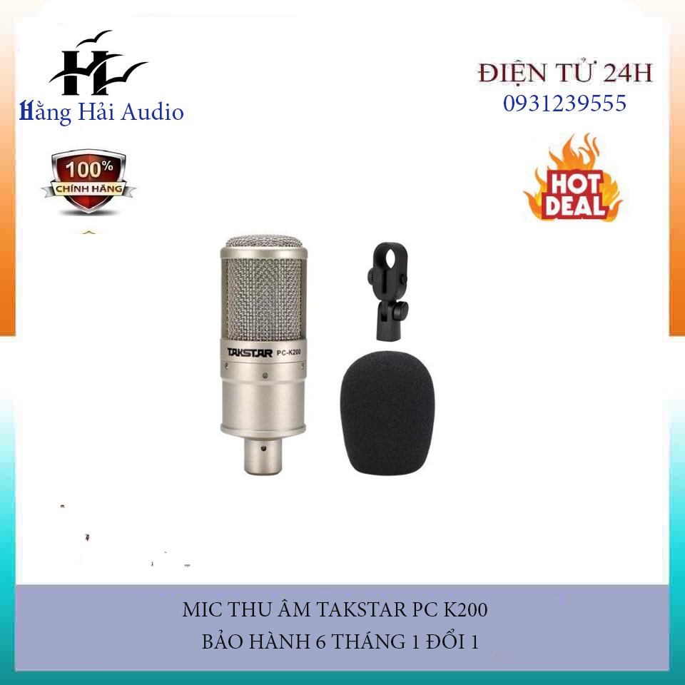 MICRO thu âm live Takstar PC - K200