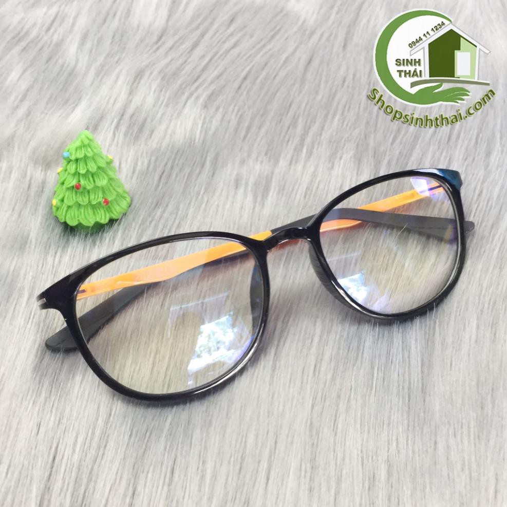Mắt kính gọng nhựa hai màu đen cam, viền đen, gọng cam cao cấp ( giá sỉ )