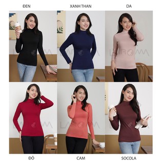 [Hàng Chuẩn] Áo Giữ Nhiệt Nữ Co Dãn, Áo Cổ Lọ Siêu Nhẹ