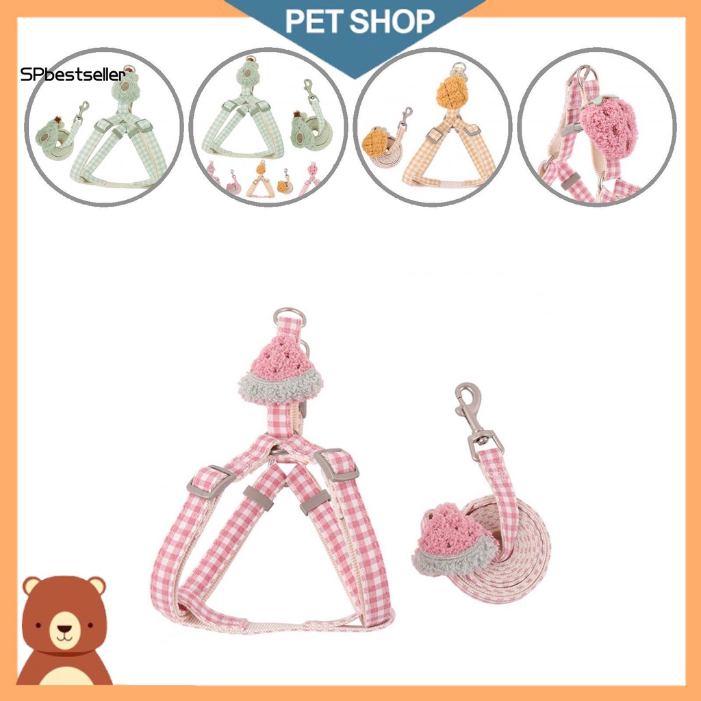 Set dây dắt thú cưng tay nghề tỉ mỉ dịu nhẹ cho da thú cưng