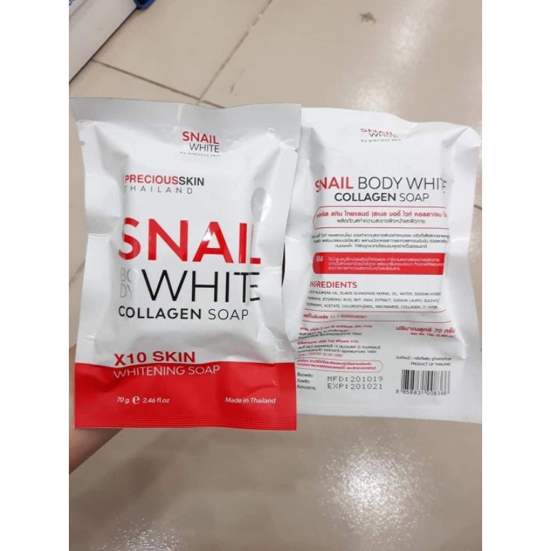 Xà phòng Snail Body White Collagen Thái Lan (70g)