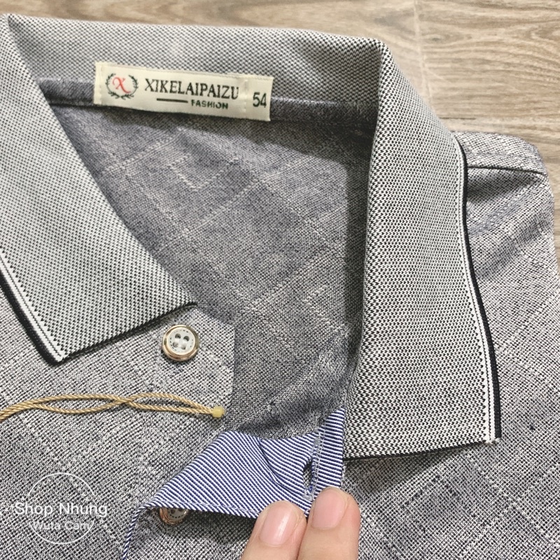 ÁO PHÔNG áo thun nam trung niên cộc tay cổ bẻ có túi góc | BigBuy360 - bigbuy360.vn