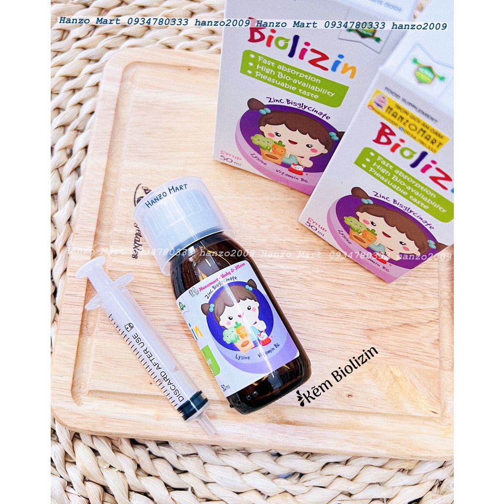 Kẽm Zinc Biolizin Brauer Lysine Cho Bé Biếng Ăn hỗ trợ Ăn Ngon Tăng Cường Đề Kháng 50ml