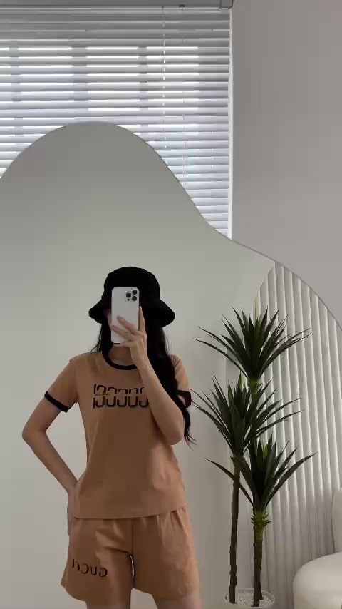 Bộ Mặc Nhà Nữ Ép Chữ Nổi Sắc Nét Chất Vải Cotton 4 Chiều, Bộ Hè Nữ Thoáng Mát Thấm Hút Mồ Hôi Phù Hợp Mùa Hè CS009 | BigBuy360 - bigbuy360.vn