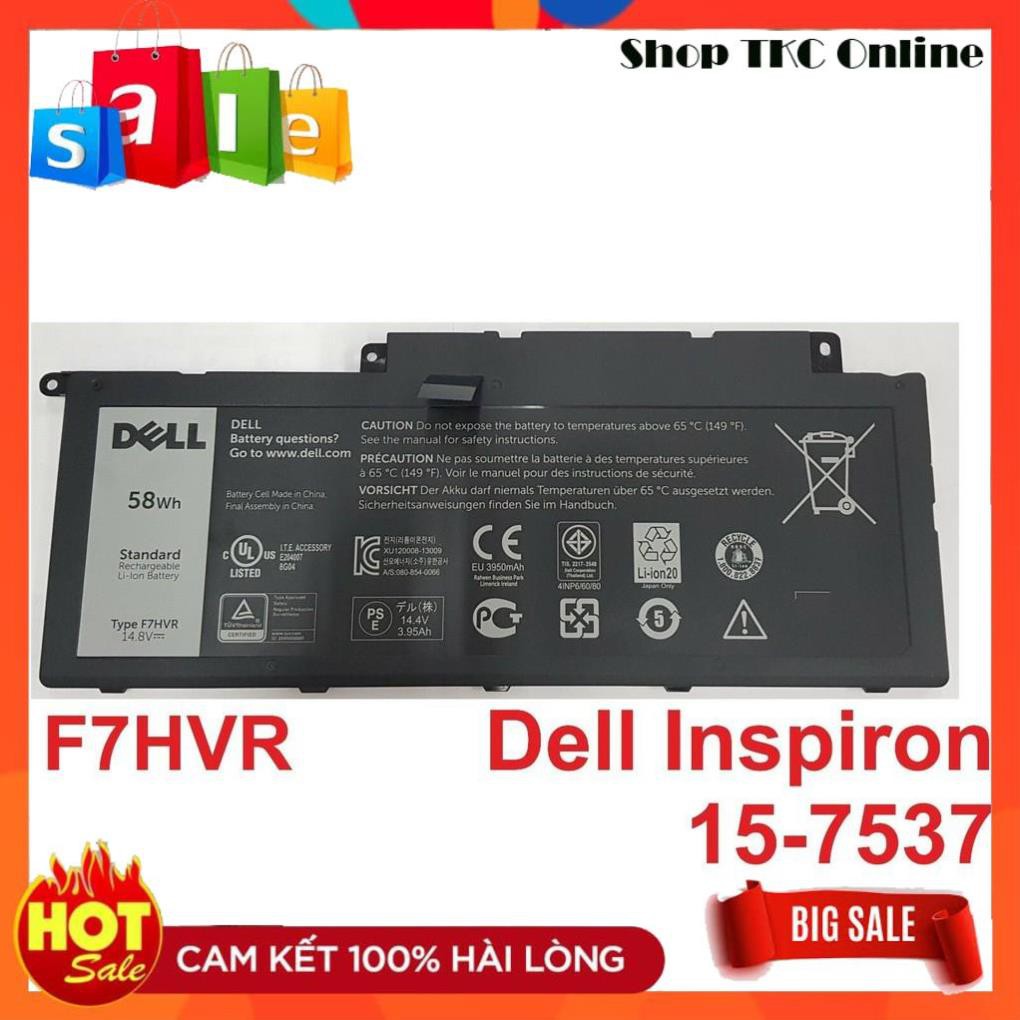 🎁 Pin Laptop DELL INSPIRON 15-7537 (ZIN 4 CELL) Dell Inspiron 15 7537 17 7737 F7HVR 062VNH G4YJM Cell dẹp