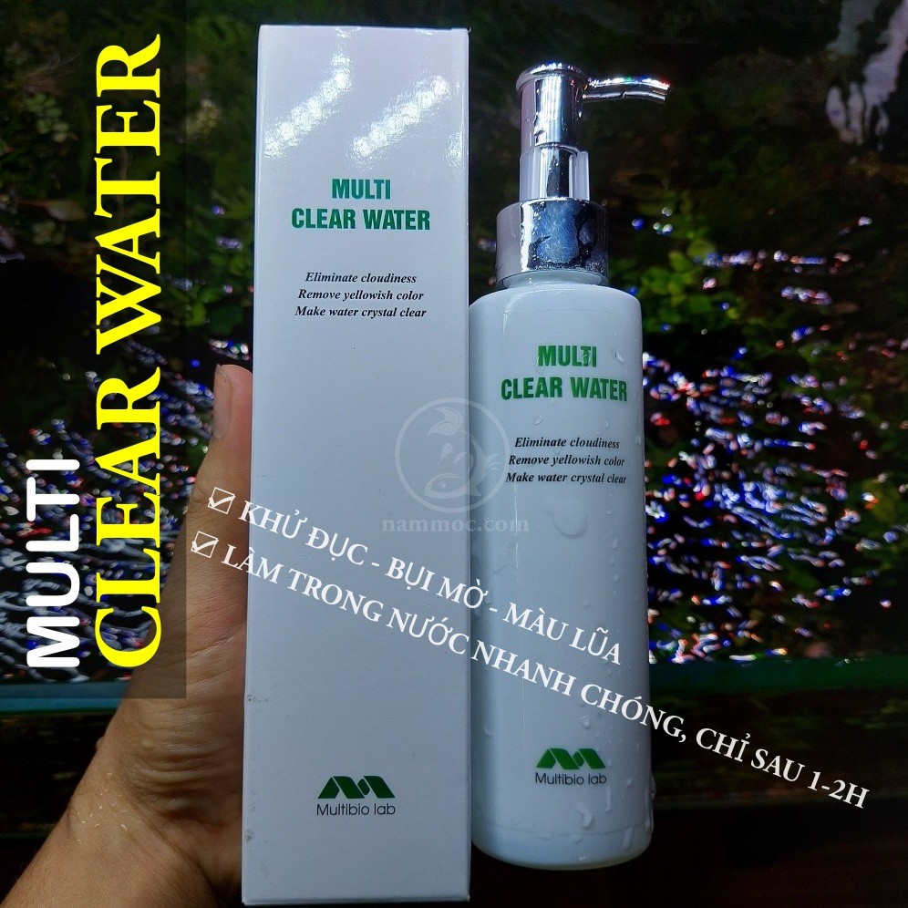 [Mã PETMST5 giảm 10% đơn 199K] Multi Clear Water | Chế phẩm khử màu lũa - khử bụi - làm trong nước nhanh chóng