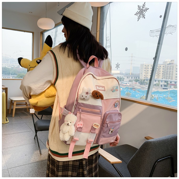 [CÓ SẴN] TẶNG KÈM 4 STICKER BA LÔ CHỐNG NƯỚC ULZZANG ĐI HỌC DU LỊCH CHO BẠN GÁI balo thời trang BL12