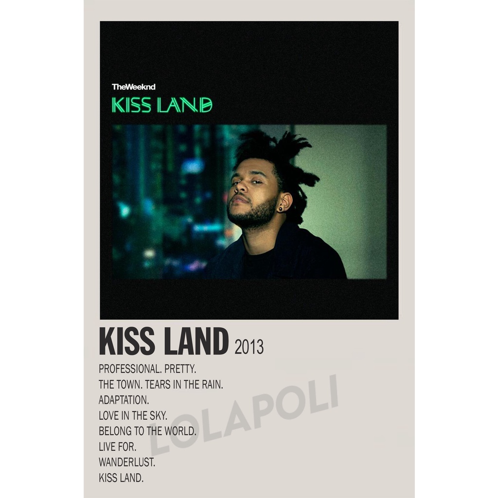 Áp Phích Album Kiss Land - The Weeknd
