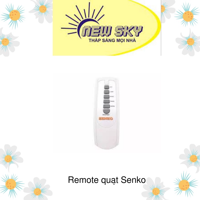 Remote  điều khiển từ xa  quạt Senko (Phụ kiện) - Chưa có pin kèm theo