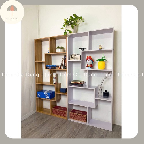 Kệ Sách Gỗ Để Sàn Chữ U Gỗ MDF Cao Cấp - Tủ gỗ Sơn Chống Mọt Bền Đẹp