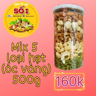 Hạnh nhân-macca-hạt điều-óc chó vàng-hạt bí 500g