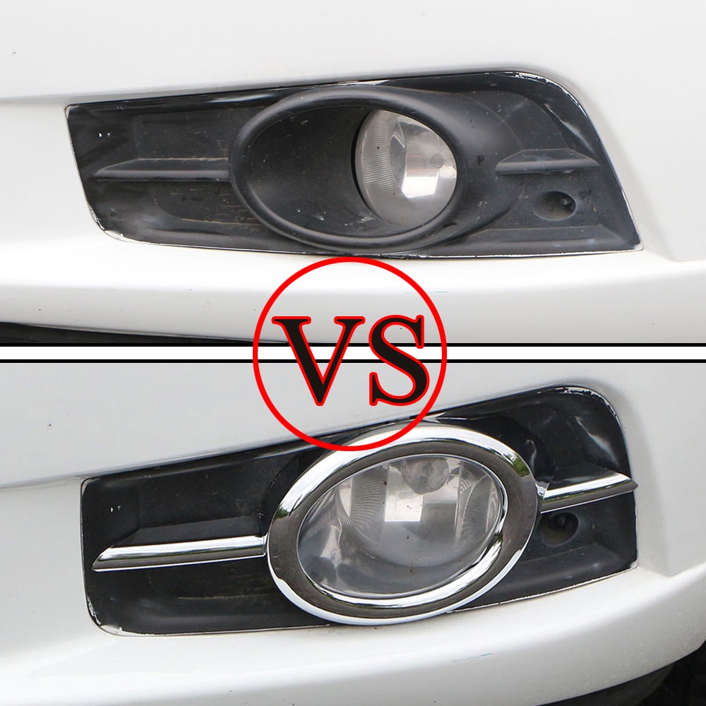 Set 2 Viền Đèn Sương Mù Phía Trước Bằng ABS Crom Cho Xe Hơi Chevrolet Chevy Cruze 2009-2014