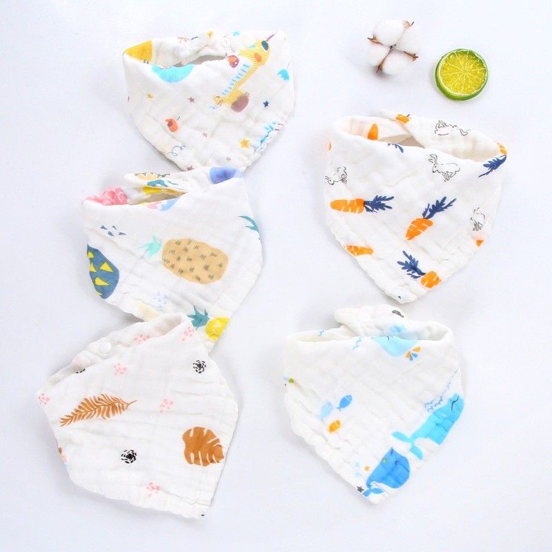 Yếm xô tam giác 6 lớp mềm mại cho bé