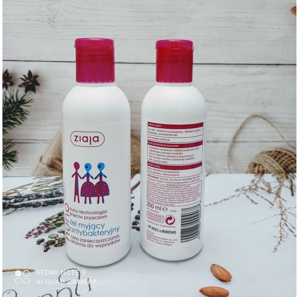 Gel rửa mặt nuno ziaja 200ml nội địa Balan | BigBuy360 - bigbuy360.vn