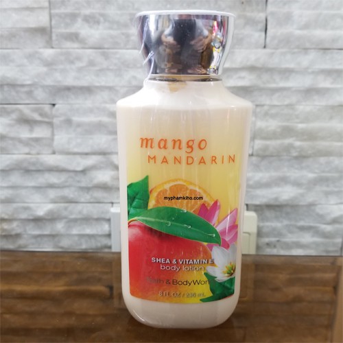 Dưỡng Thể Giữ Ẩm Da Bath &amp; Body Works Mango Mandarin body lotion 236ml (Mỹ)