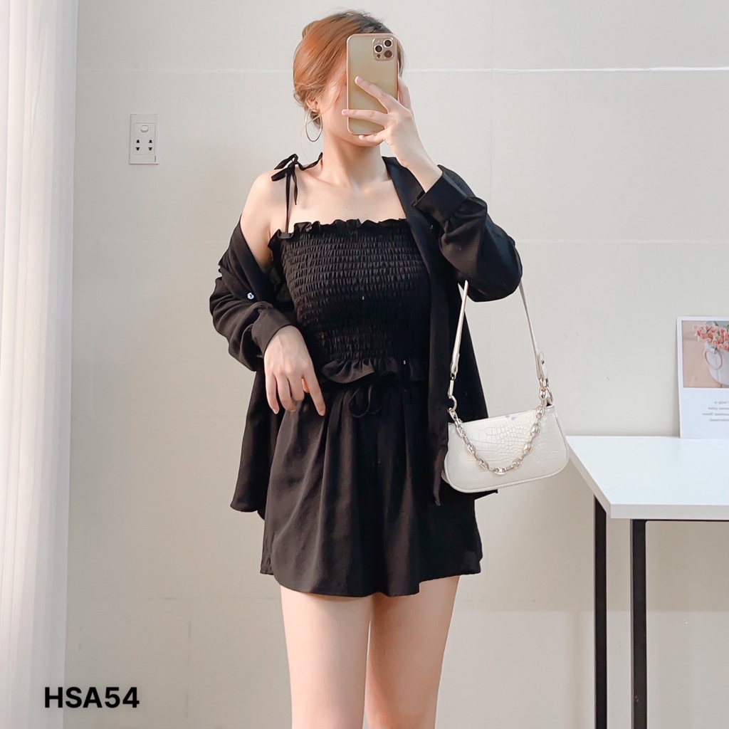 (Mẫu mới- Freesize) Set đũi booking 3 món_HSA54