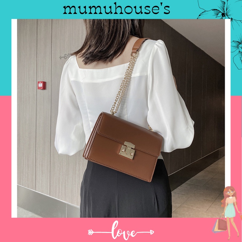 Túi xách nữ đeo chéo kẹp nách khoác vai da mềm thời trang công sở MUMU cao cấp sang trọng dễ thương giá rẻ MH53