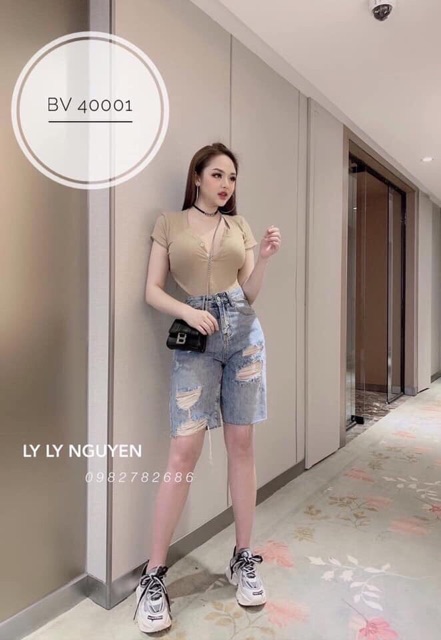 [Mã FAMAYWA giảm 10K đơn 50K] Quần ngố bò rách 2 màu [ bán giá sỉ ] | BigBuy360 - bigbuy360.vn