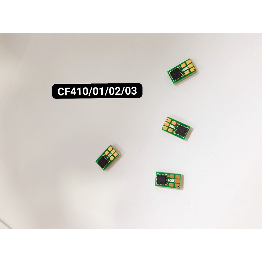 Bô 4 con Chíp màu Hộp Mực HP CF410 /CF411/CF412/CF413 - Chip máy in hp M452 / M477