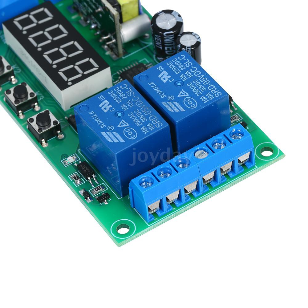 Mạch tạo trễ đóng ngắt rơ le theo chu kỳ 0.01s~999min 2 cổng AC 220V màn hình LED tiện dụng | BigBuy360 - bigbuy360.vn